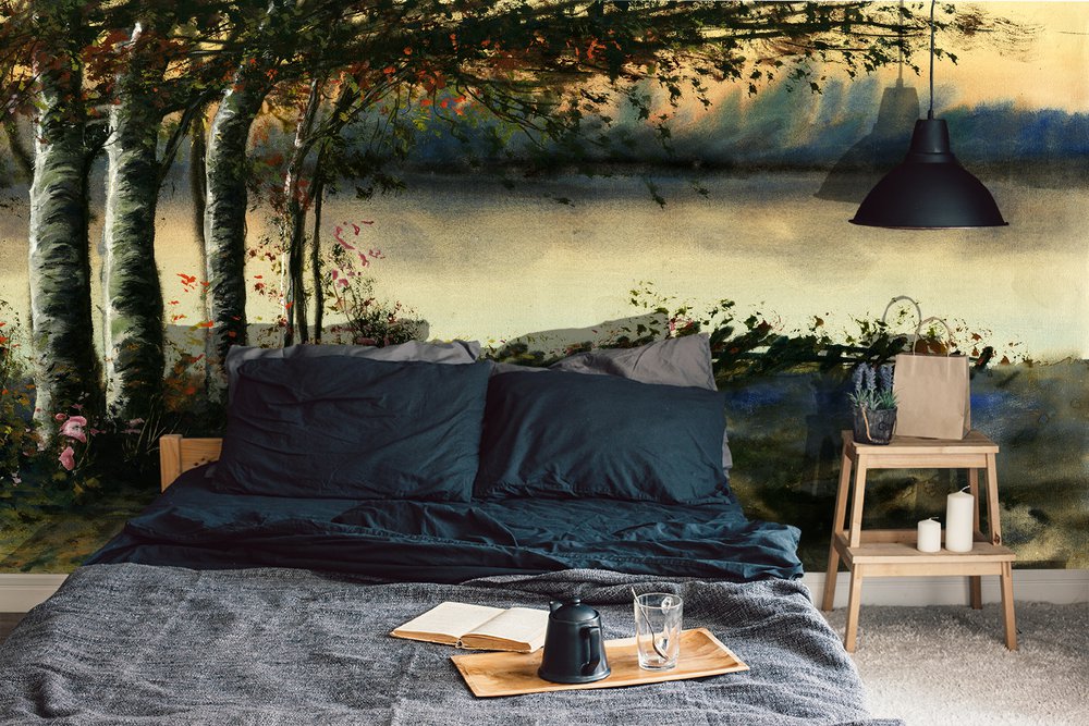 Hêtre au bord de l'eau Soir