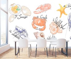 Papier peint Les petits habitants du rivage