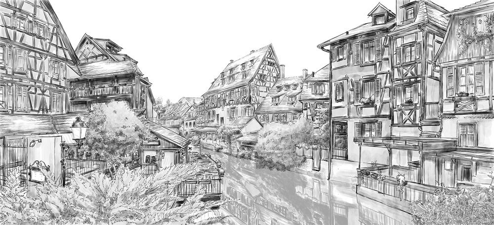 Colmar Vue sur canal