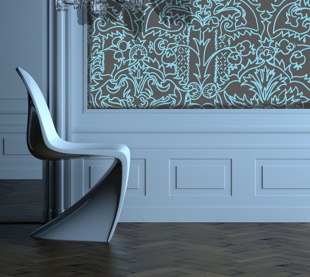 classic bd bleu sur gris