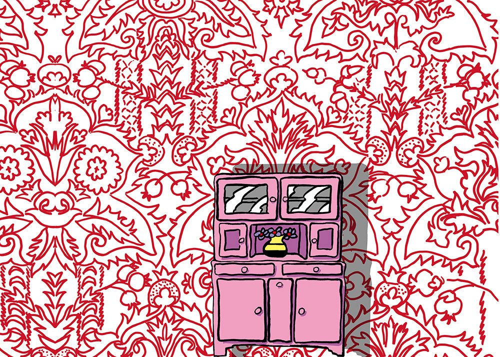 buffet couleurs et classic rouge sur blanc