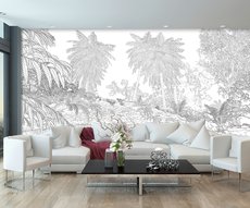 Jungle cartoon N&B 3