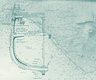 Papier-peint-Coupe-navire-sur fond-de-carte
