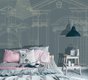 papier peint présentant des dessins d'architecte de portails et porches
