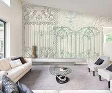 wallpaper featuring Baroque portal designs