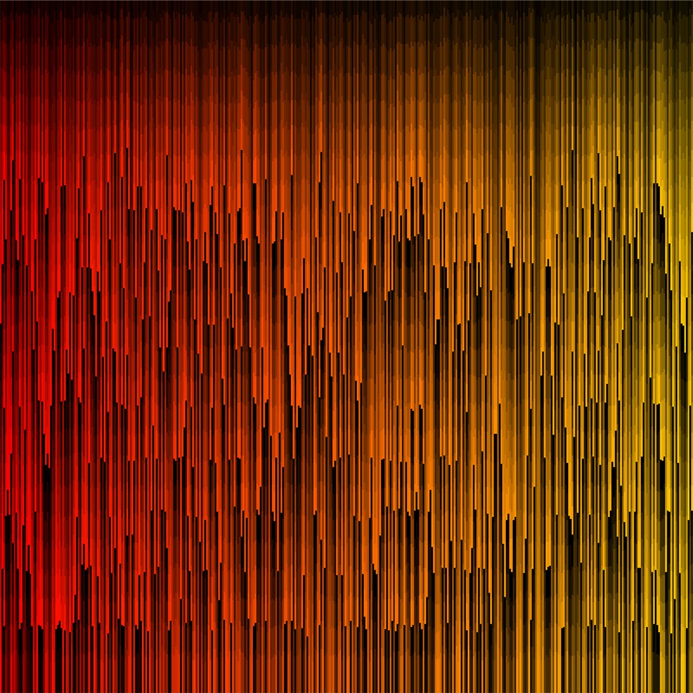 rayures rouges et jaunes