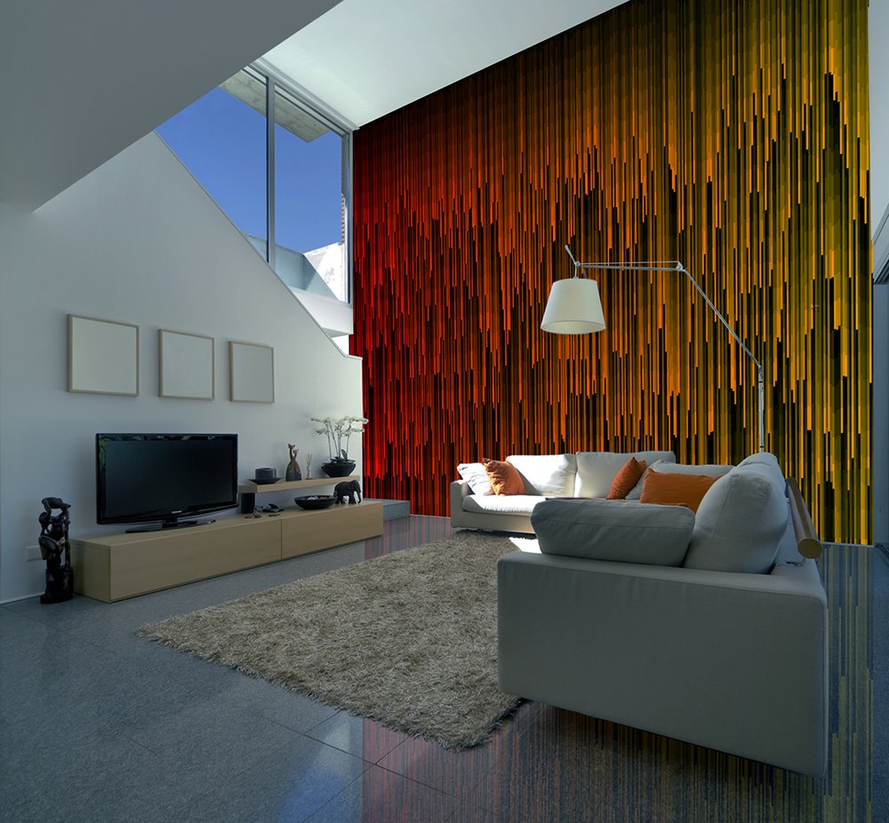 rayures rouges et jaunes