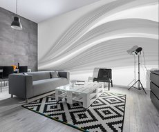 wallpaper of curves in light and shade