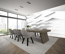 flake wallpaper in a living room
