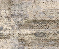 panoramic wallpaper representing a beige brick wall