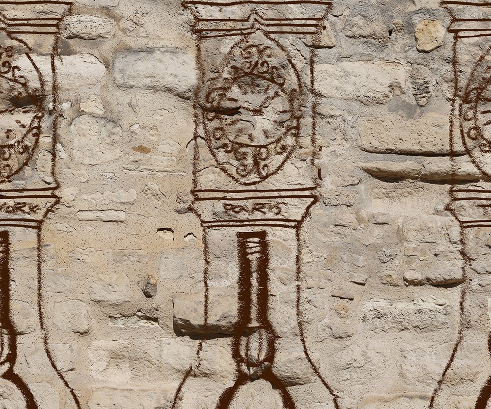 horloges sur mur ancien