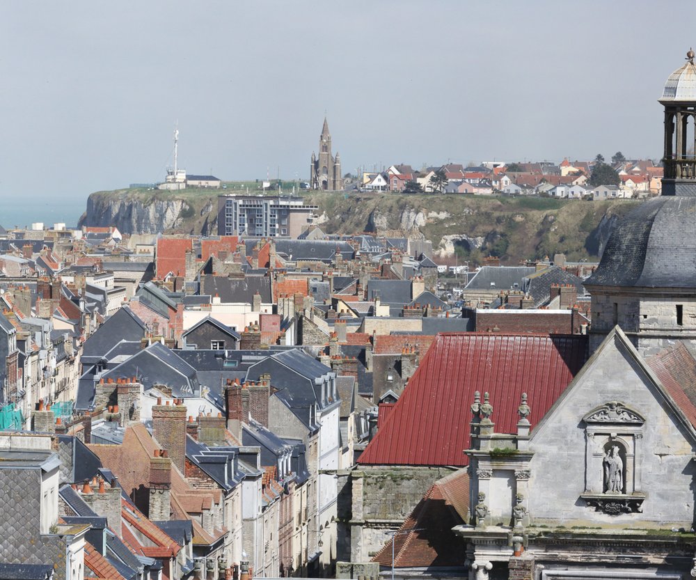 vue panoramique dee Dieppe couleur